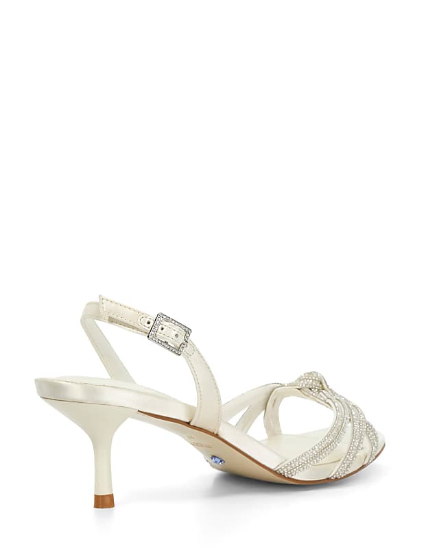 Asos Dune London Moments Bridal Heels In Ivory