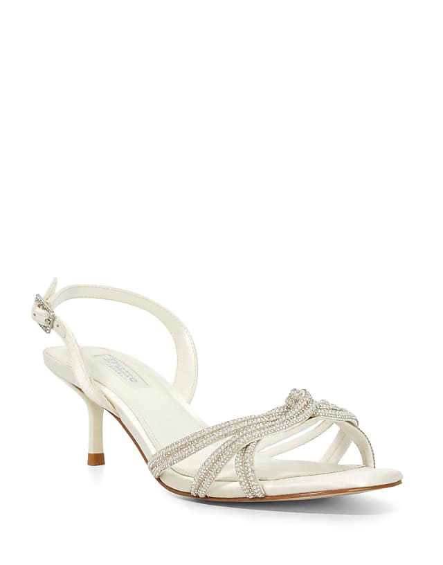 Asos Dune London Moments Bridal Heels In Ivory