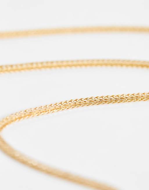 Asos Faded Future Gold Neck Chain