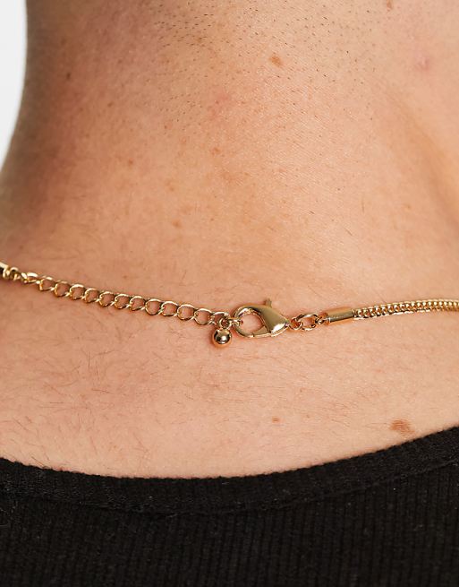 Asos Faded Future Gold Neck Chain