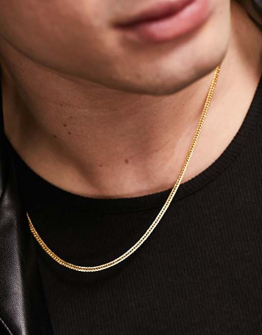 asos Faded Future gold neck chain
