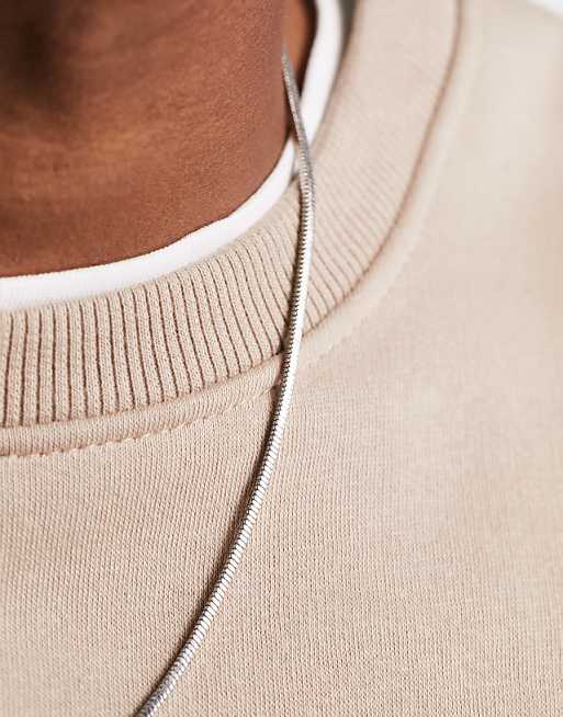 Asos Faded Future Silver Neck Chain