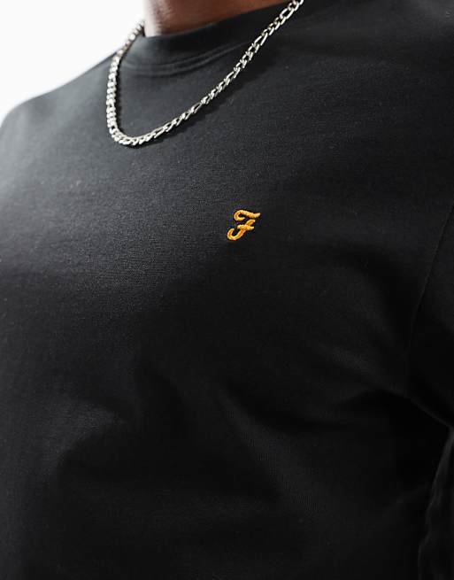 Asos Farah Danny T-shirt In Black