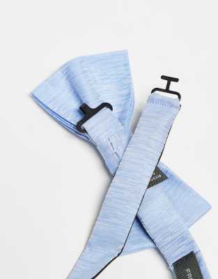 Asos French Connection Plain Bow Tie In Sky Blue
