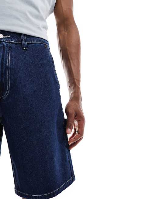 Asos Hollister Baggy Jort In Dark Blue