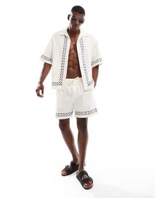 Asos JACK & JONES Linen Print Co Ord