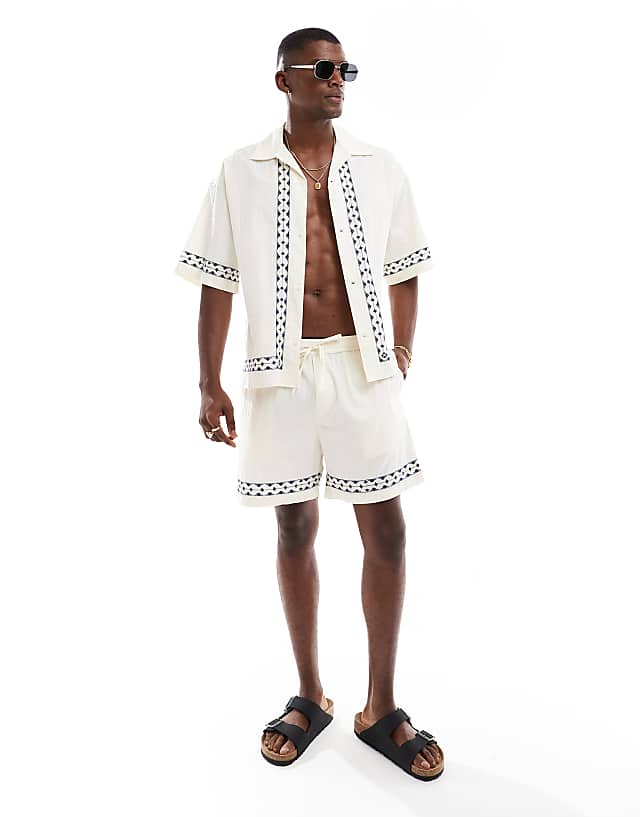 asos JACK & JONES linen print co ord