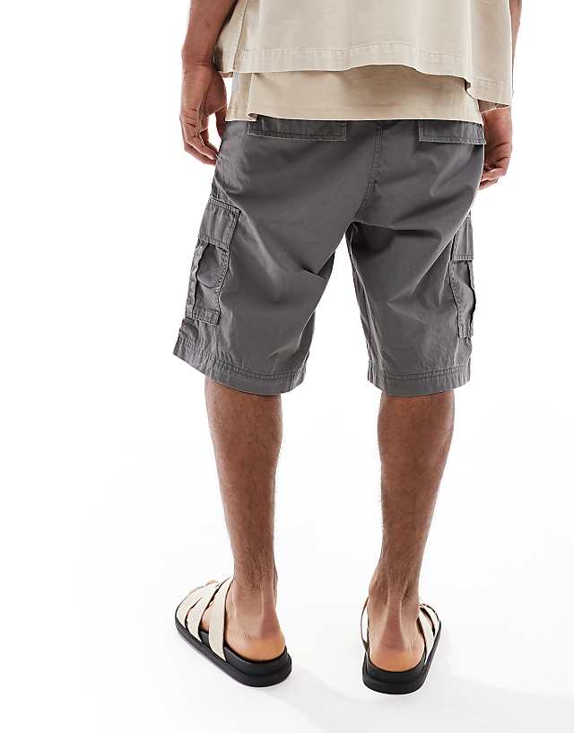 Asos Jack & Jones Loose Fit Cargo Short In Grey