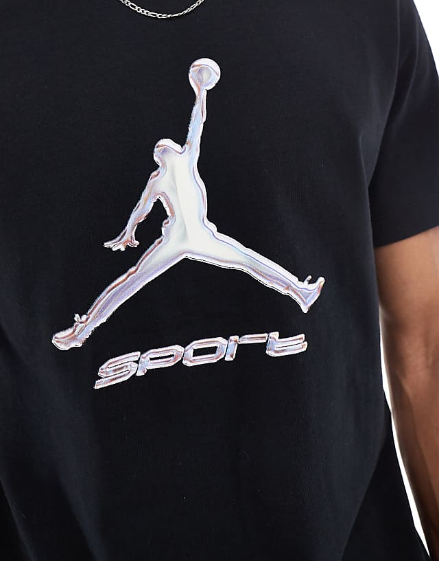 Asos Jordan Graphic T-shirt In Black