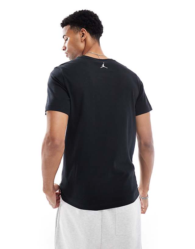 Asos Jordan Graphic T-shirt In Black