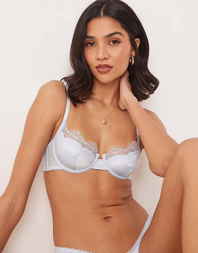 Asos Kat The Label Sorrento Set In Ice Blue