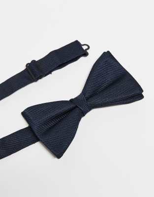 Asos Mango Bow Tie In Navy