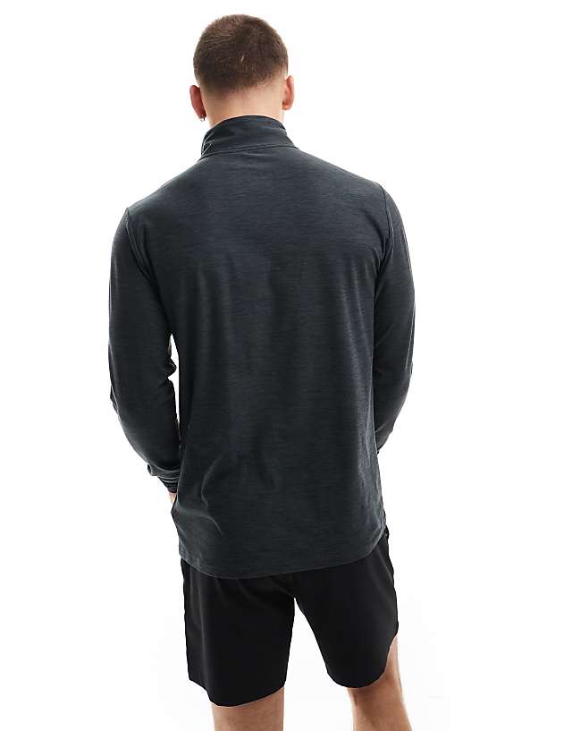 Asos New Balance 1/4 Zip In Black