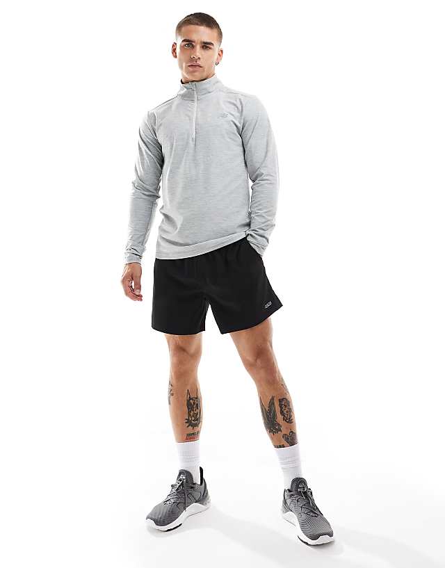Asos New Balance 1/4 Zip In Grey