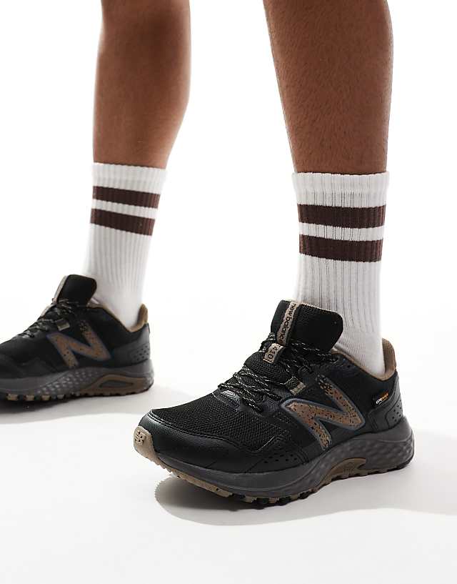 asos New Balance 410 running trainers in black