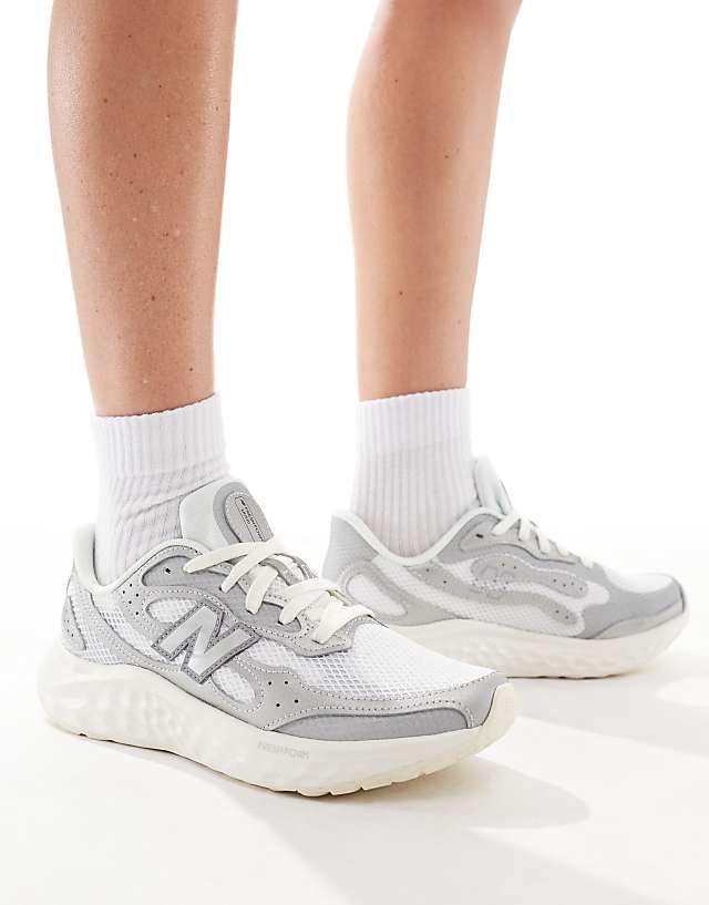 asos New Balance Arishi running trainers in silver