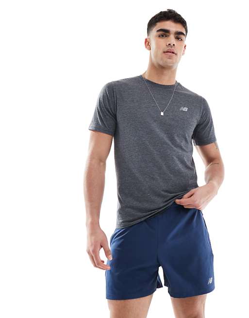 asos New Balance essentials 5"" short in navy
