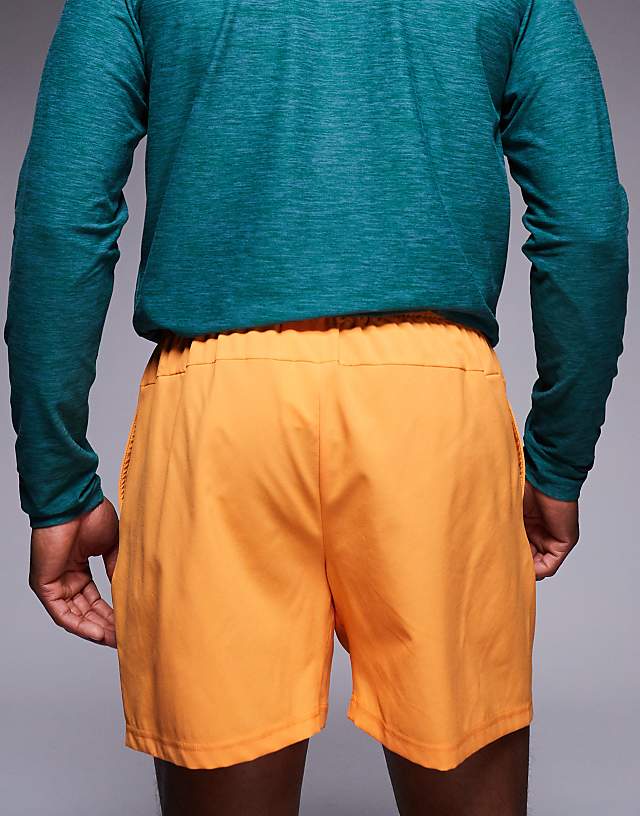 Asos New Balance Essentials 5"" Short In Orange