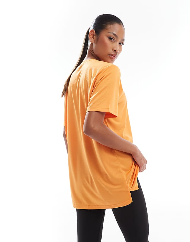 Asos New Balance Sports T-shirt In Orange