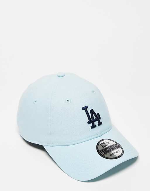 asos New Era LA Dodgers 9twenty linen cap in blue