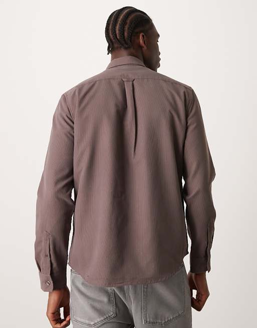 Asos New Look Cord Shirt In Mid Brown