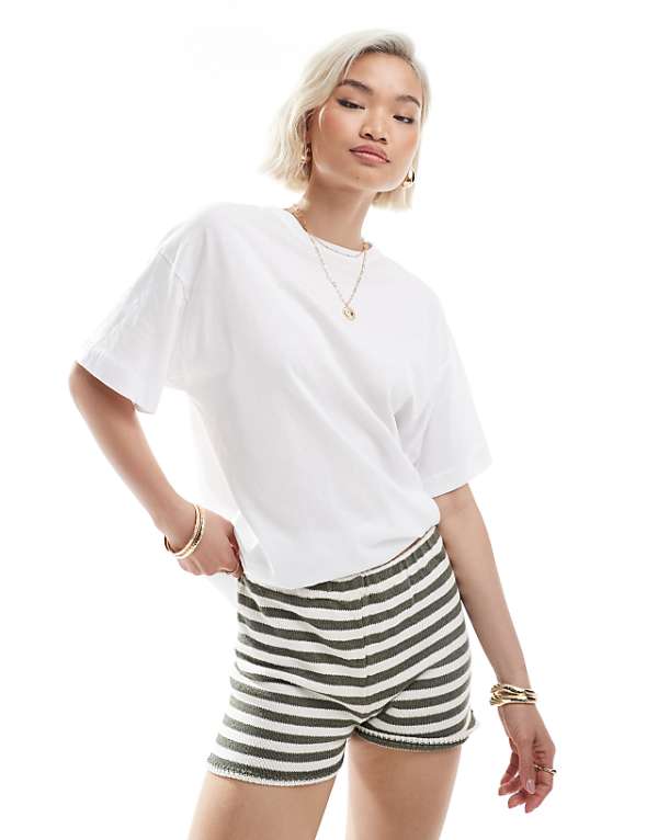 asos New Look oversized t-shirt in white
