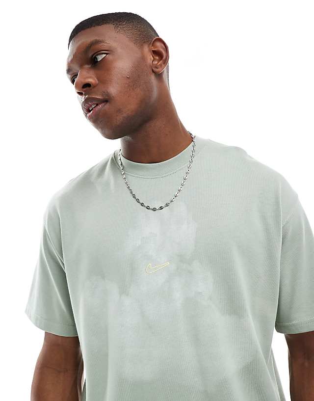 Asos Nike M90 Graphic T-shirt In Green