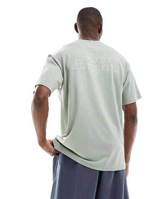 Asos Nike M90 Graphic T-shirt In Green