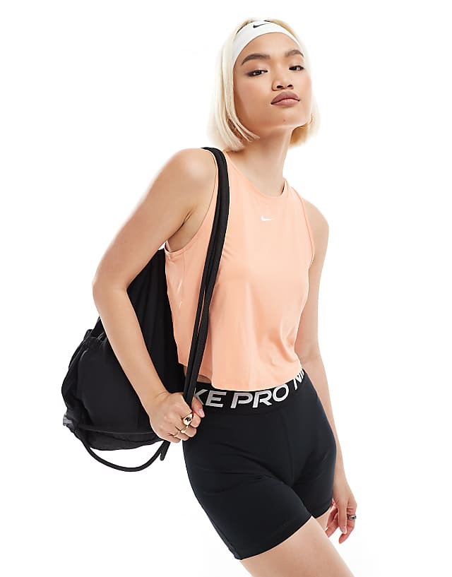 asos Nike One Training Dri-FIT vest in coral