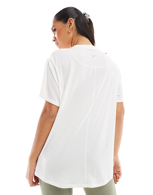 Asos Nike One Training Relaxed T-shirt In White
