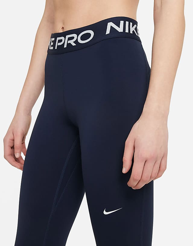 Asos Nike Pro Training 365 Leggings In Navy