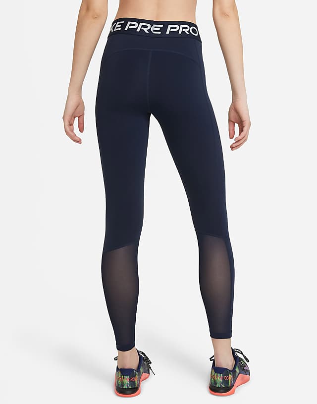 Asos Nike Pro Training 365 Leggings In Navy