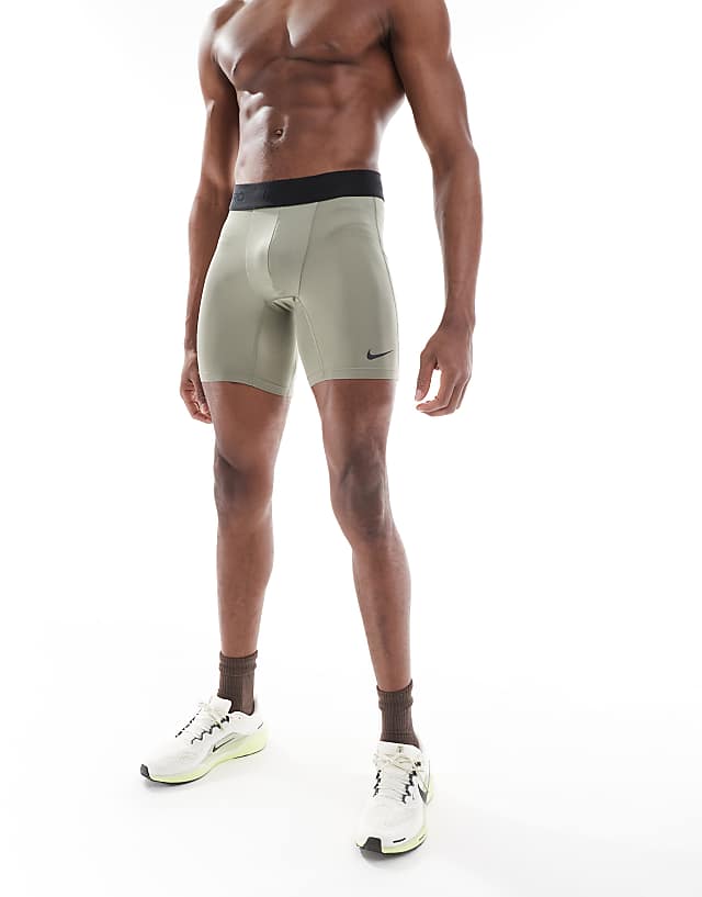 Asos Nike Pro Training Dri-FIT Shorts In Khaki