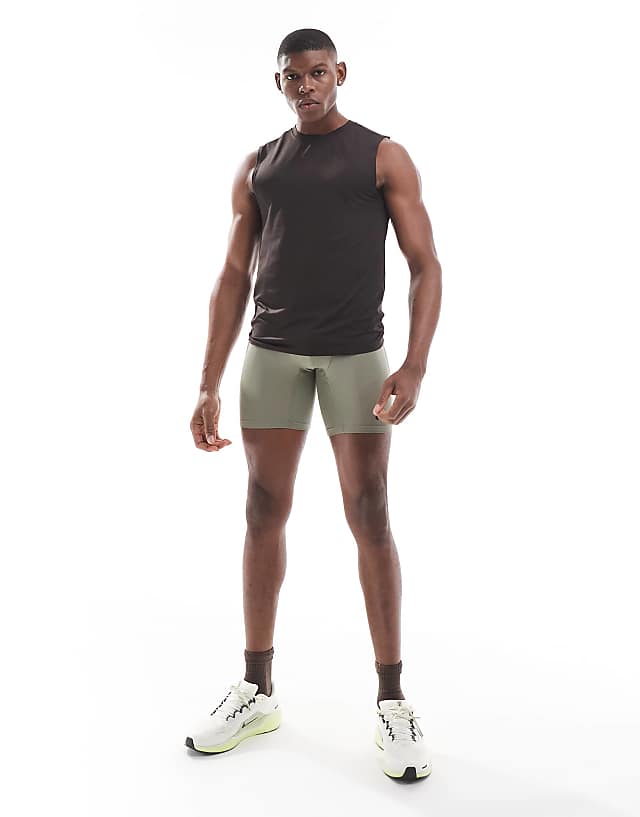 asos Nike Pro Training Dri-FIT shorts in khaki