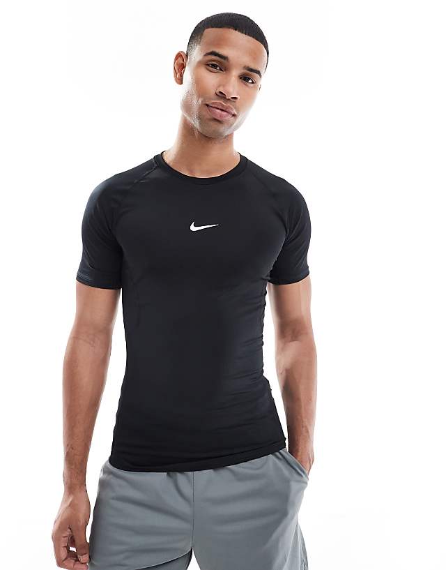 asos Nike Pro Training muscle fit t-shirt in black