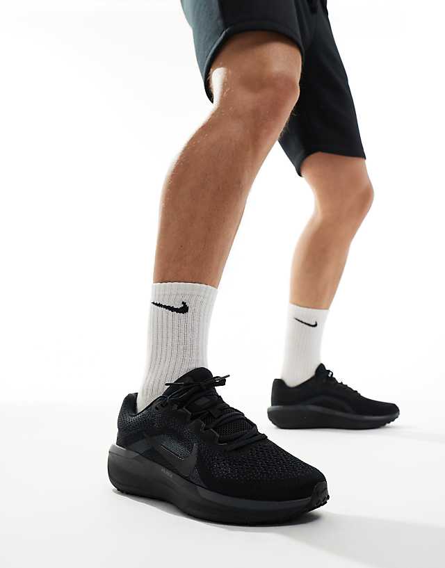 asos Nike Running Air Winflo 11 trainers in black