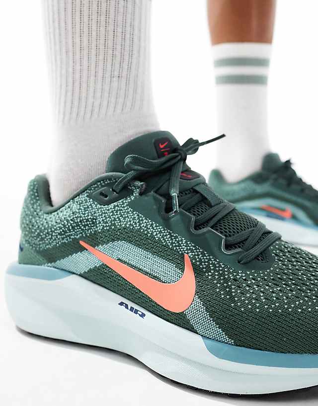Asos Nike Running Air Winflo 11 Trainers In Green