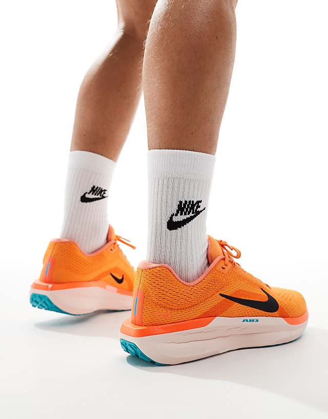 Asos Nike Running Air Winflo 11 Trainers In Orange