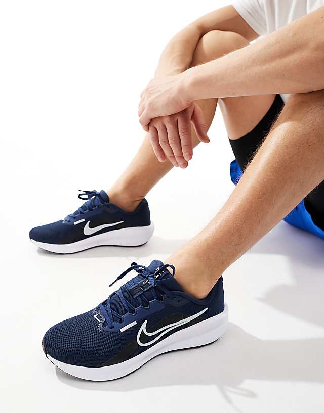 Asos Nike Running Downshifter 13 Trainers In Navy