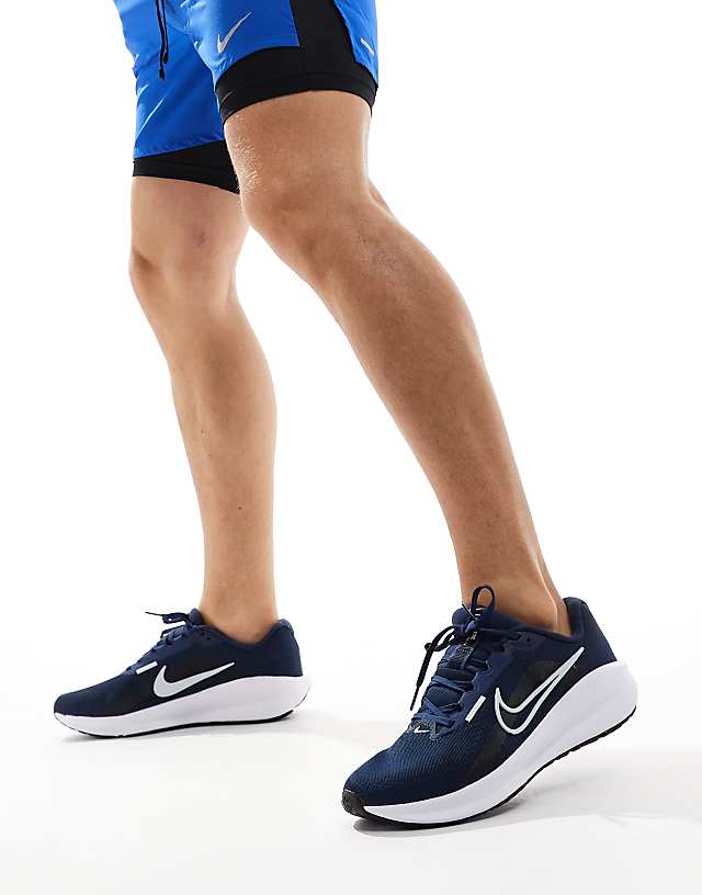 asos Nike Running Downshifter 13 trainers in navy