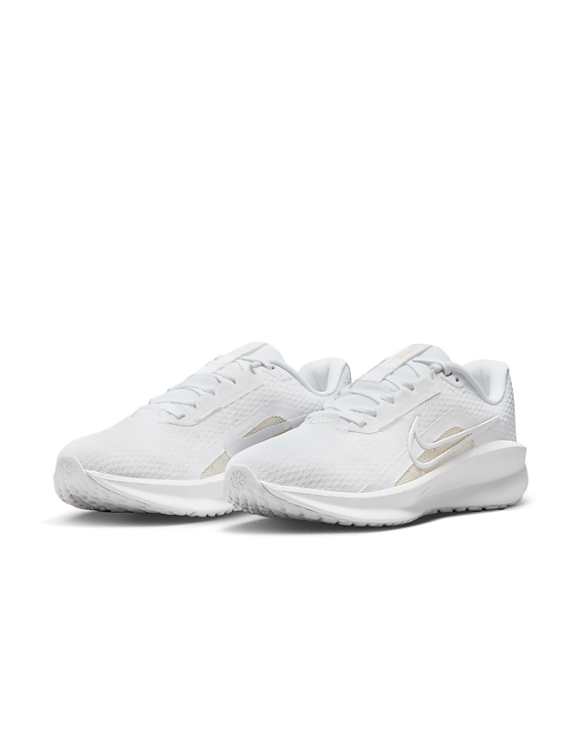 asos Nike Running Downshifter 13 trainers in white