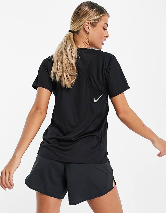 Asos Nike Running Dri-Fit Race Top In Black
