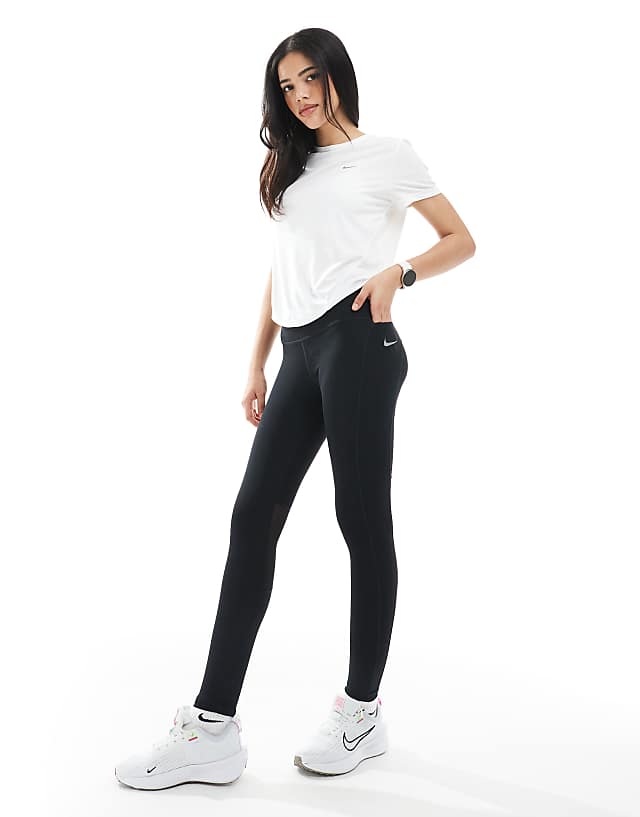 Asos Nike Running Epic Fast Leggings In Black