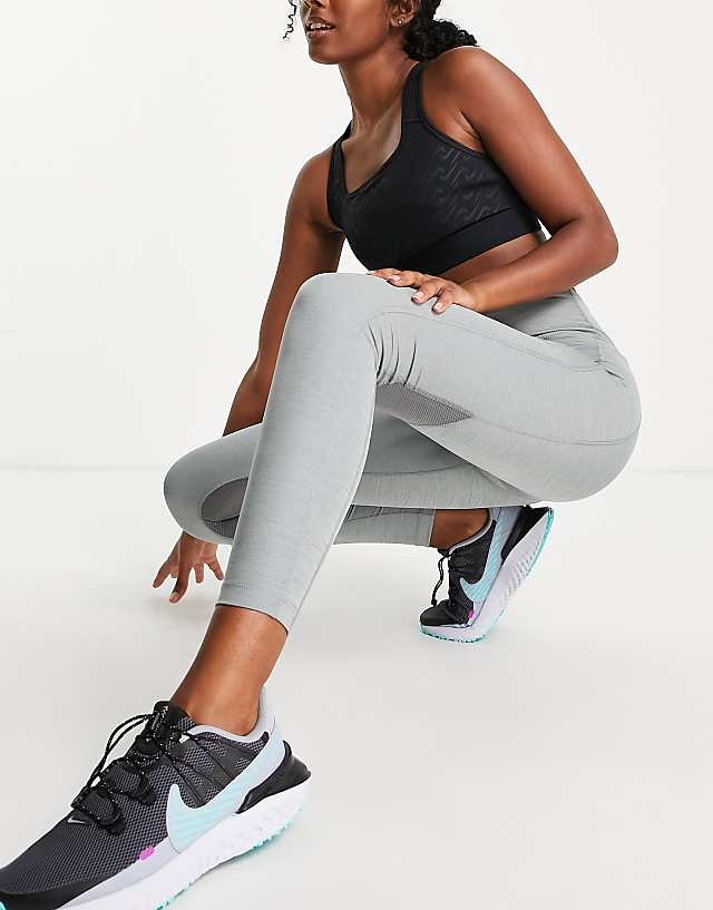 Asos Nike Running Fast Dri-FIT Leggings In Grey
