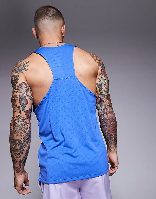 Asos Nike Running Fast Dri-FIT Vest In Blue