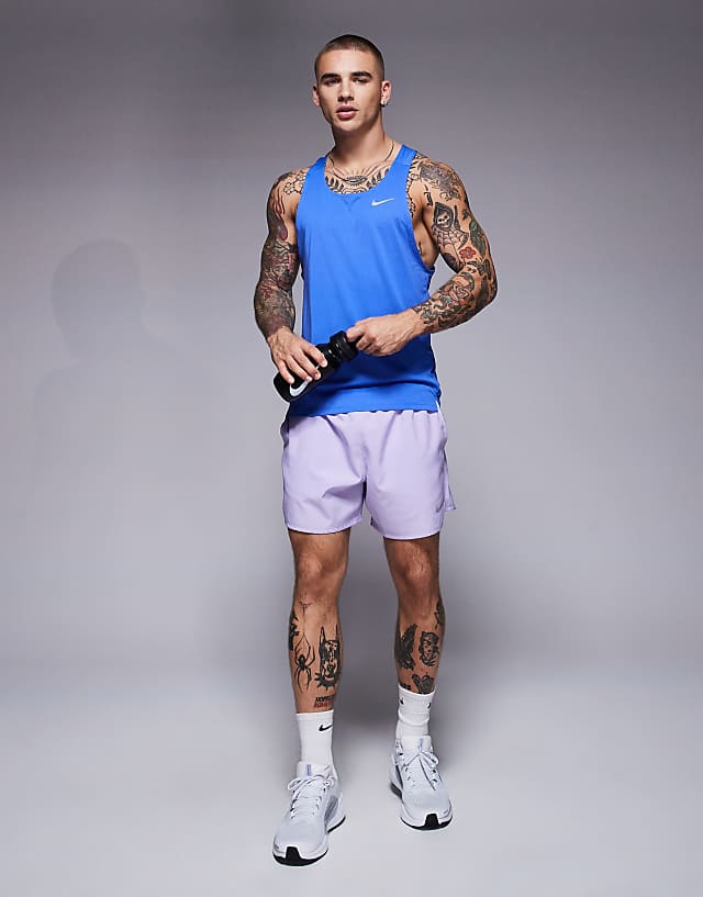 Asos Nike Running Fast Dri-FIT Vest In Blue