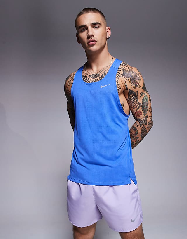 asos Nike Running Fast Dri-FIT vest in blue