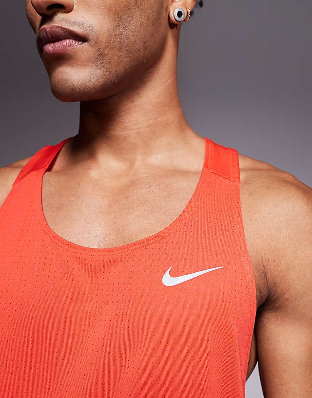 Asos Nike Running Fast Dri-FIT Vest In Red