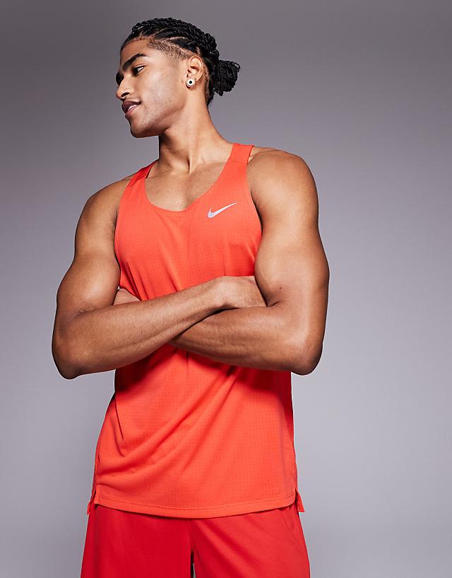 asos Nike Running Fast Dri-FIT vest in red