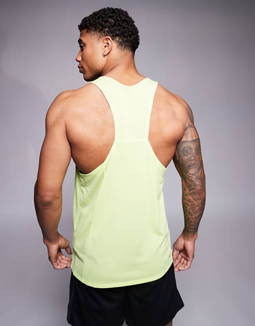 Asos Nike Running Fast Dri-FIT Vest In Yellow